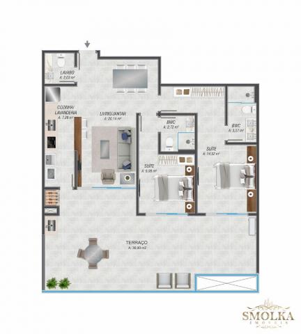 Apartamento à venda com 2 dormitórios em Jurerê internacional, Florianópolis cod:8445 - Foto 2