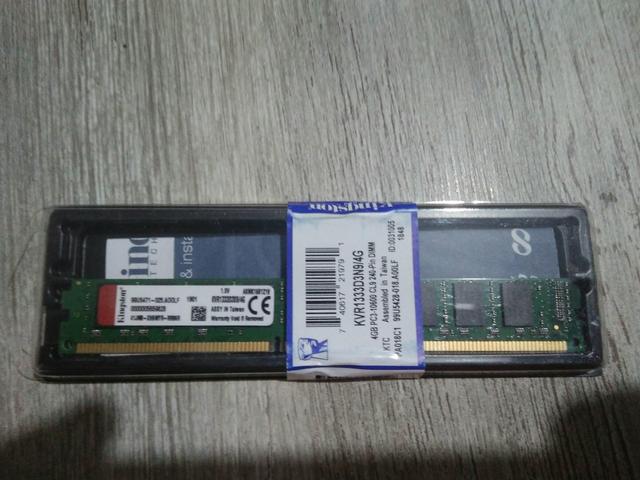 Lote de Memórias Kingston DDR3 1333Mhz 4GB - Foto 3