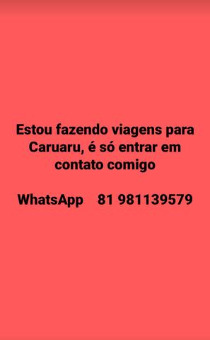 Faço qualquer tipo de viagem