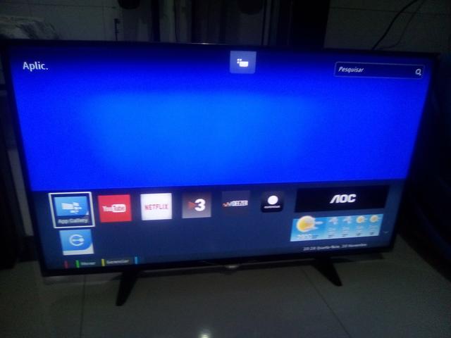 Tv AOC Smart parcelas que cabem em seu bolso por r$117 reais em 12x, ou r$1200 a vista