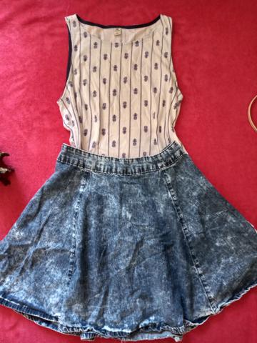Saia BlueSteel 34 e blusa Hering P