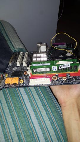 Kit placa mãe+ processador e memória RAM - Foto 2