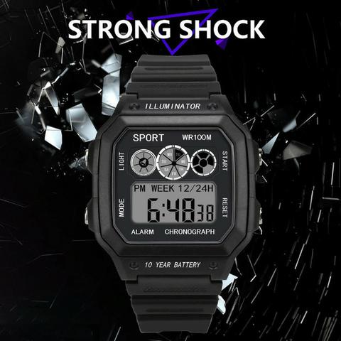 Relógio Illuminator Digital Esporte Militar LED - Foto 2