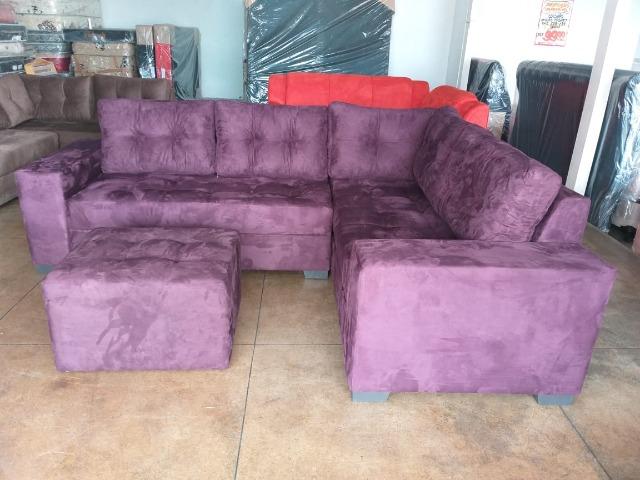 Sofa de canto purple chocolate apenas 1299 nos cartoes(2.60x2.00) - Foto 5