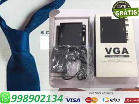 Mini Conversor Hdmi P/ Vga C/entrada Áudio
