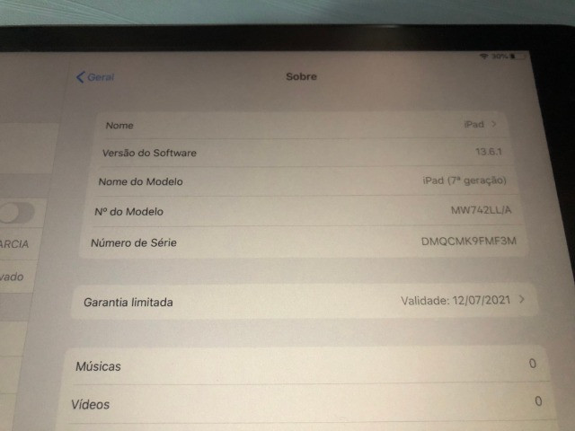 IPad 7 geração 32gb com garantia até julho/2021 + apple pencil inclusa! - Foto 2