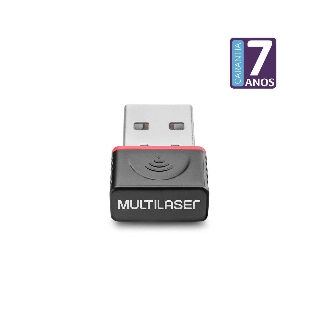 Adaptador Wifi Usb Wireless 150Mbps Multilaser Preto - RE035  - Foto 2
