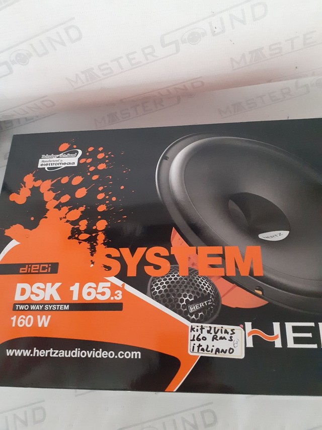Kit 2 vias. Hertz. DSK 165.3. Italiano. 6".160RMS. Garantia. Novo. Instalado.  - Foto 2