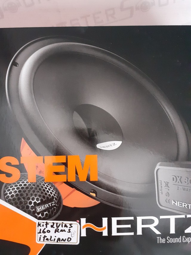 Kit 2 vias. Hertz. DSK 165.3. Italiano. 6".160RMS. Garantia. Novo. Instalado.  - Foto 3