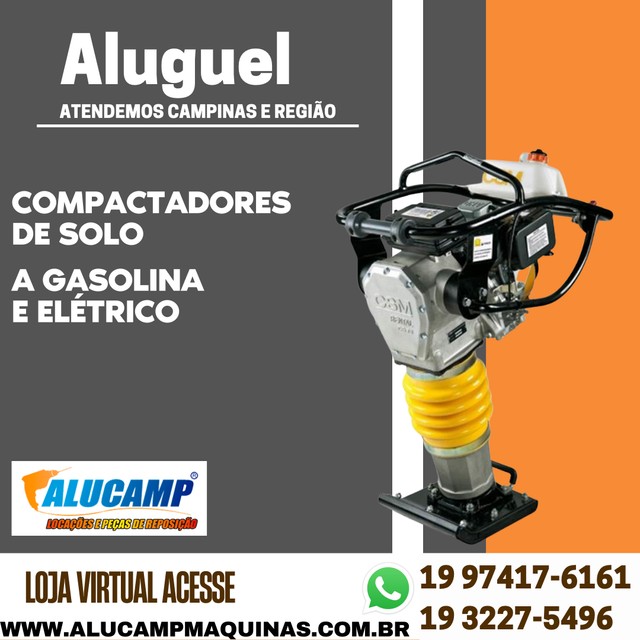 Compactador de Solo em Campinas - SP - Aluga.com.br