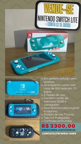 Nintendo Switch 32gb v1 Original Bloqueado (Sem Jogos)