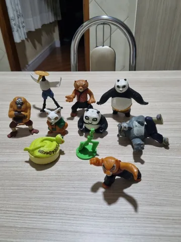 Bonecos dos Personagens do Desenho Infantil Kung Fu Panda - Coleção Mc  Donalds