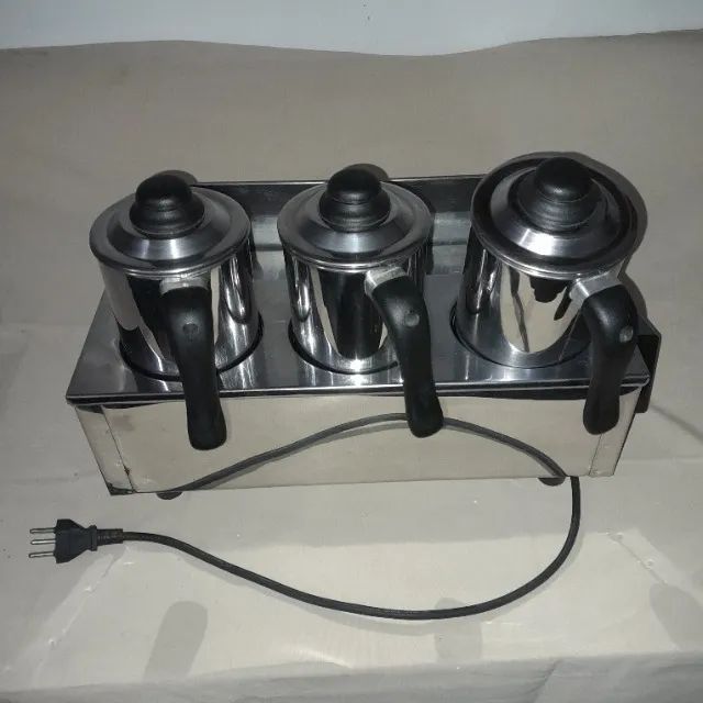 Banho Maria com 3 Bules todo em inox - 110 volts - Foto 2