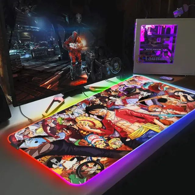 One Piece Logo RGB Gaming Mouse Pad