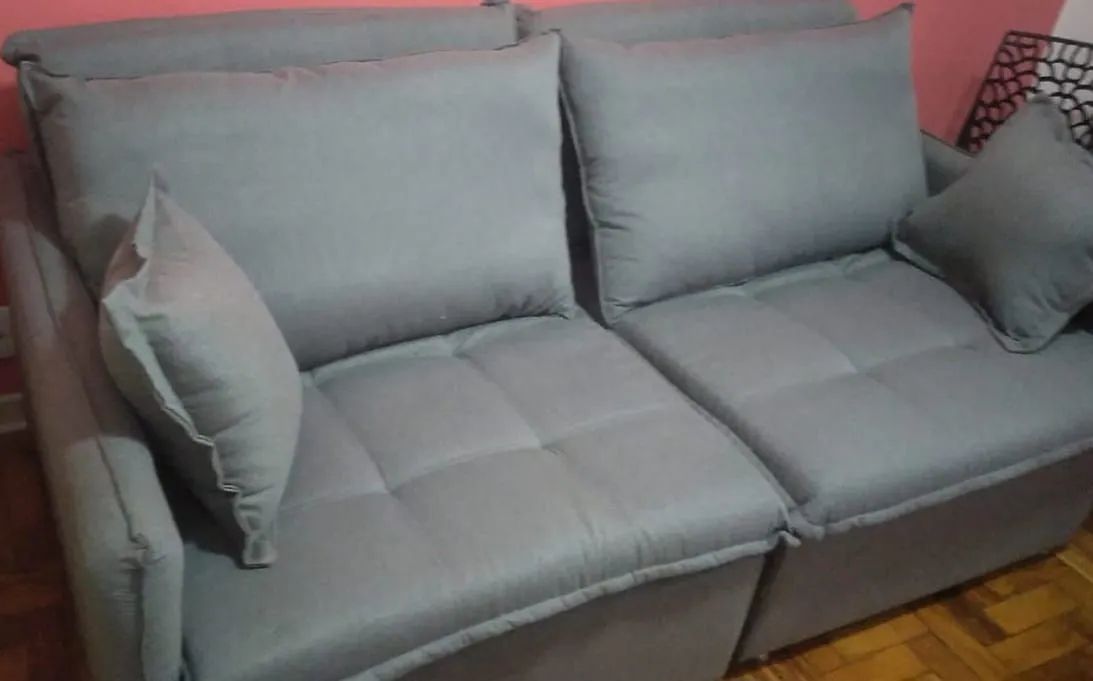 SOFÁ SEM CAIXA <br>Requinte conforto e Elegância <br>Em veludo Premium - Foto 2