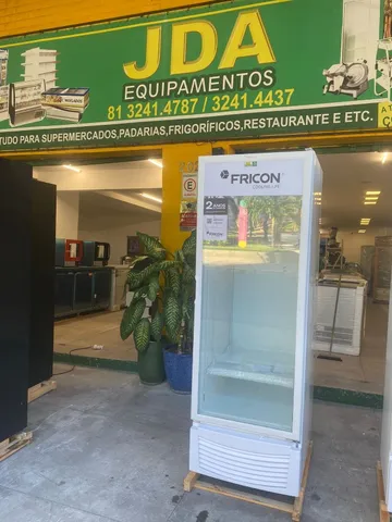 Refrigerador vertical porta de vidro - vcfm 569 litros- marca fricon 2 anos de garantia