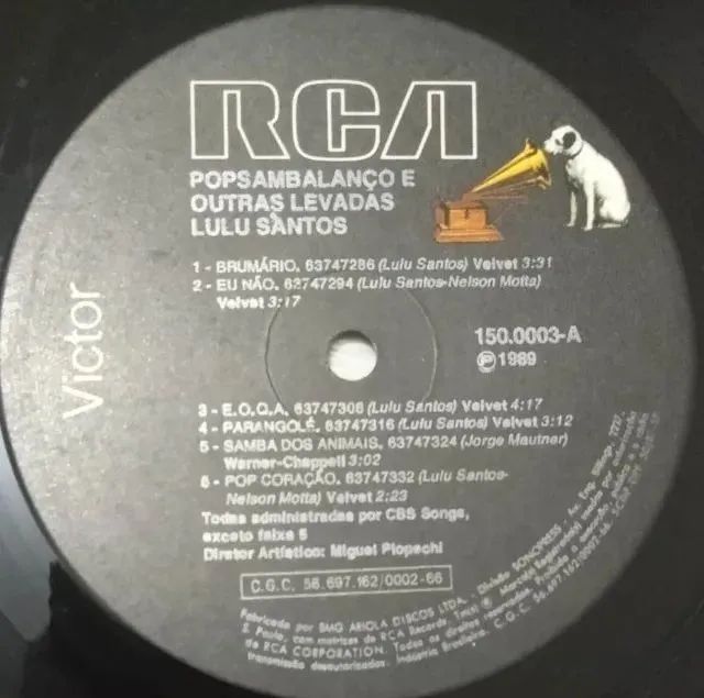 LP-Disco vinil-Lulu Santos-Pop Sambalanço-Ano-1989-Com encarte - Foto 5