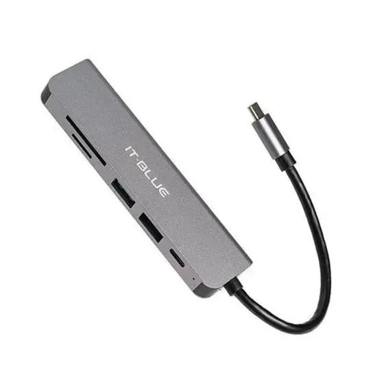 Hub USB-C 6 em 1 Modelo LE4137 - It.Blue - Foto 4
