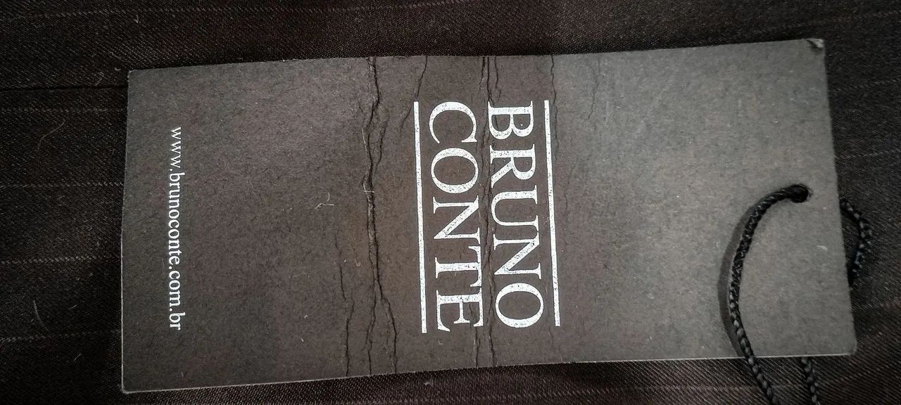 Terno Bruno Conte Risca de Giz Preto - Tamanho 52 - Foto 5