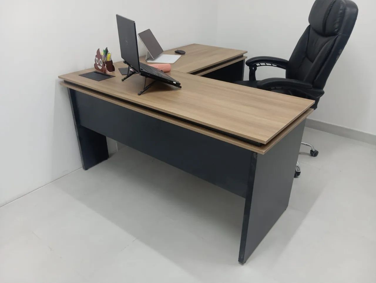 MESA EM L BORDAS ROMANA NOVA 100% MDF  - Foto 3