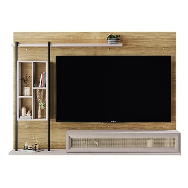 Painel Autentico para TV até 60 Polegadas 1 Porta JCM Noronha Off White