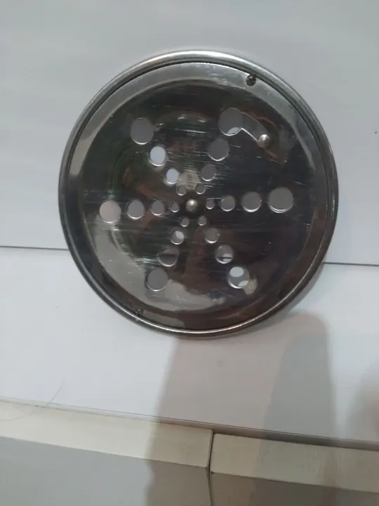 Ralo de Chuveiro em Aço Inox - Novo