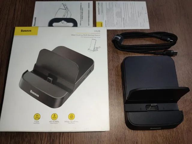 Docking Station Hub Celular Baseus Usb-c 7x1 Hdmi 4K - Foto 3