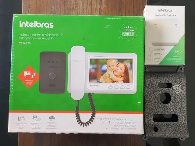 Vídeo Porteiro Residencial IVR 1070 HS + Allo Box + Capa Protetora de Metal (Usado)