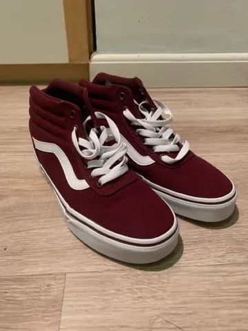 Vans cano hot sale alto vinho