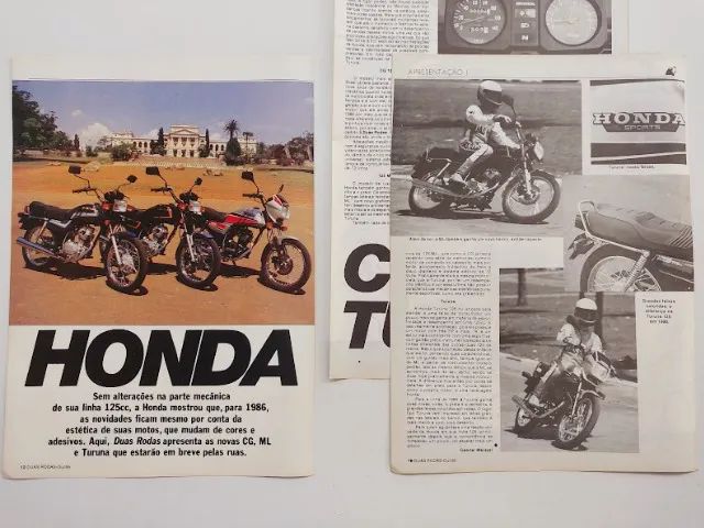 Honda CG, ML e Turuna 125 1986 - Matéria de revista - Foto 3