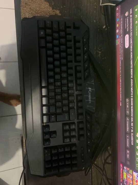 Teclado Gamer com Iluminação RGB - Foto 3