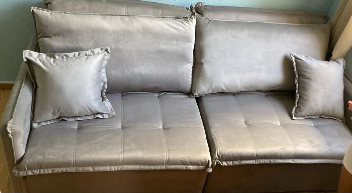 SOFÁ SEM CAIXA <br>Requinte conforto e Elegância <br>Em veludo Premium - Foto 3