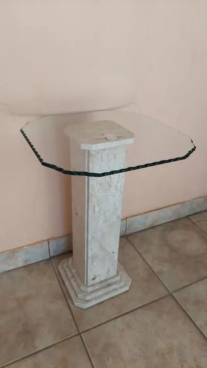 Tampo de vidro para mesa (NÃO ACOMPANHA BASE)