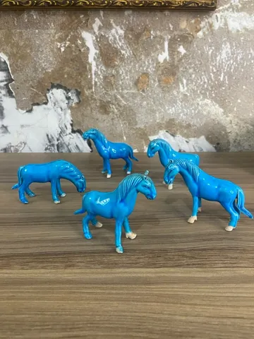 Rara porcelana Chinesa de Cavalos | Antiguidades | Donareliquias
