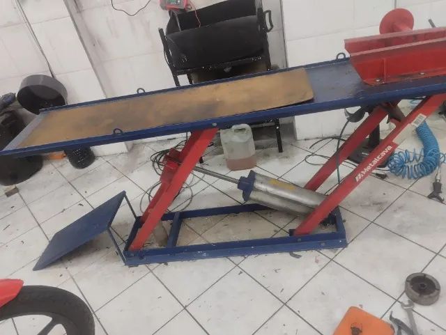 elevador pneumatico para moto rampa - Foto 2