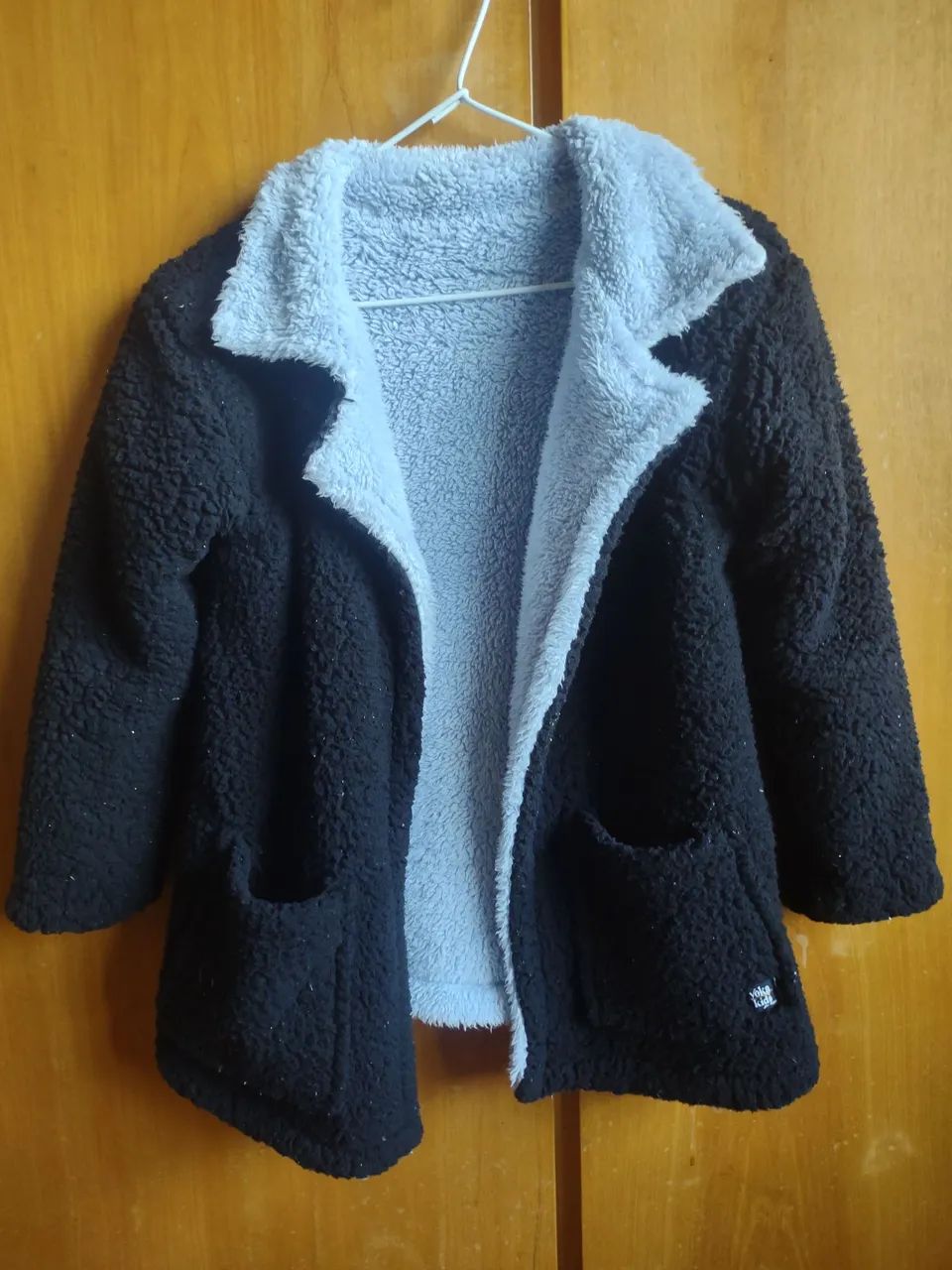Casaco Teddy dupla face infantil 
