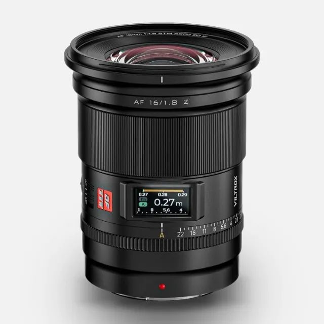  VILTROX Lente de Quadro Completo Af 16Mm F1.8 Z para Nikon Z-Mount, Af 16Mm F/1.8 Z