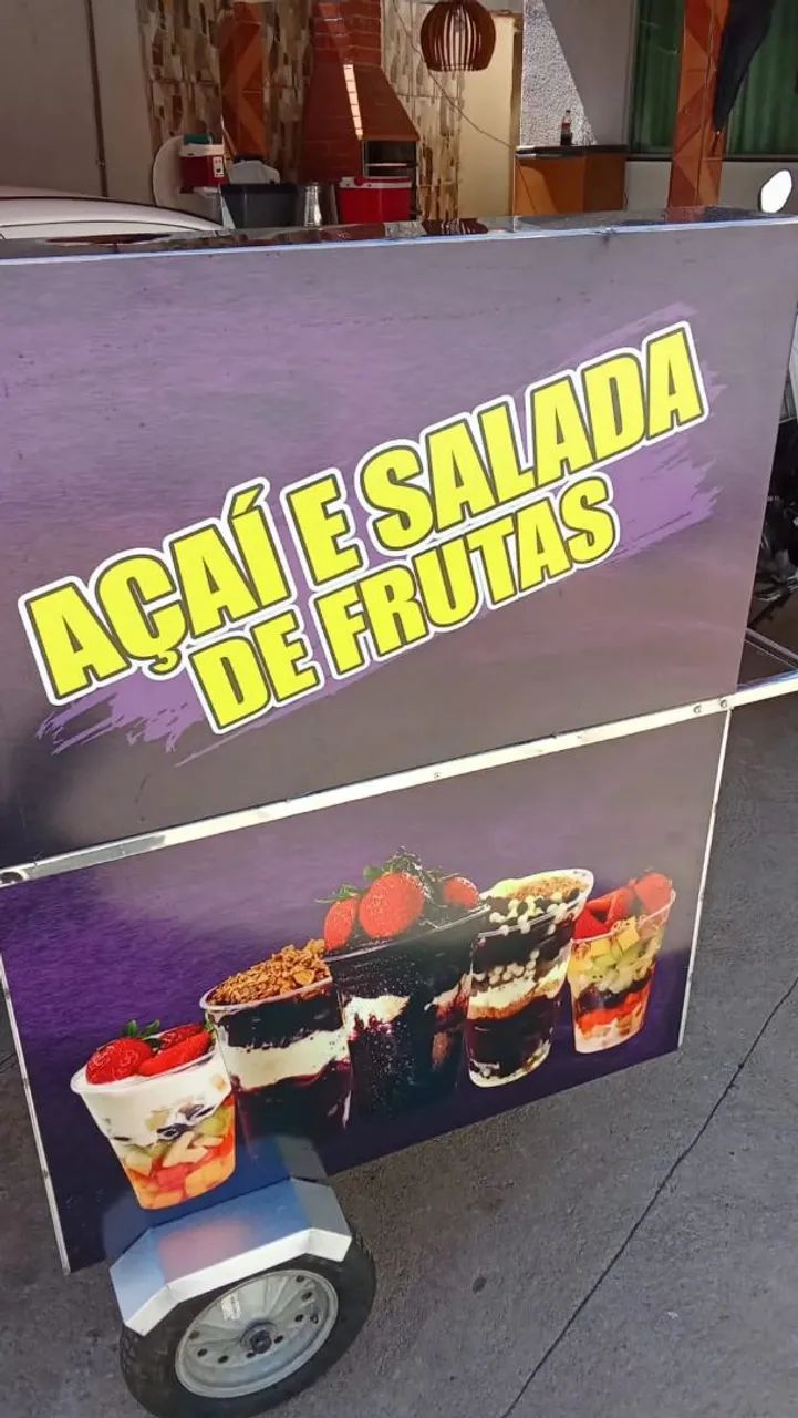 Carrinho de Açaí com isolamento técnico e com prateleira  - Foto 2