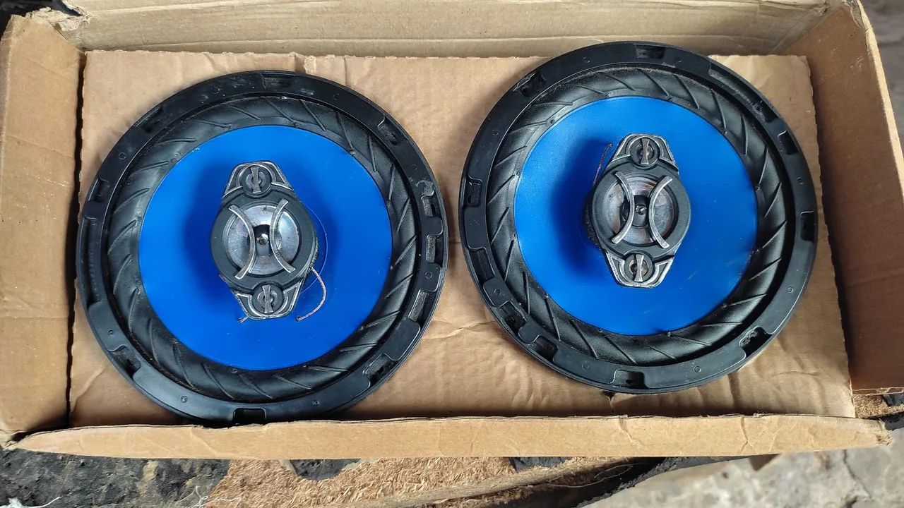 Alto falantes 6" polegadas triaxial 80w