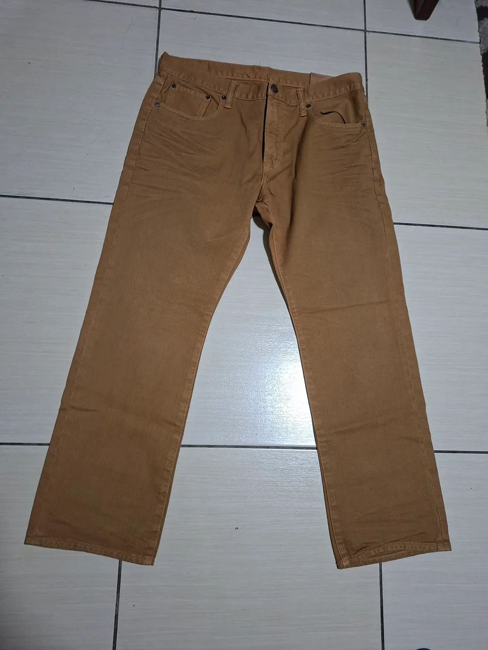 Calça, American Eagle, Straight, n.44 Brasil, Nova, Made  Americana. - Foto 5
