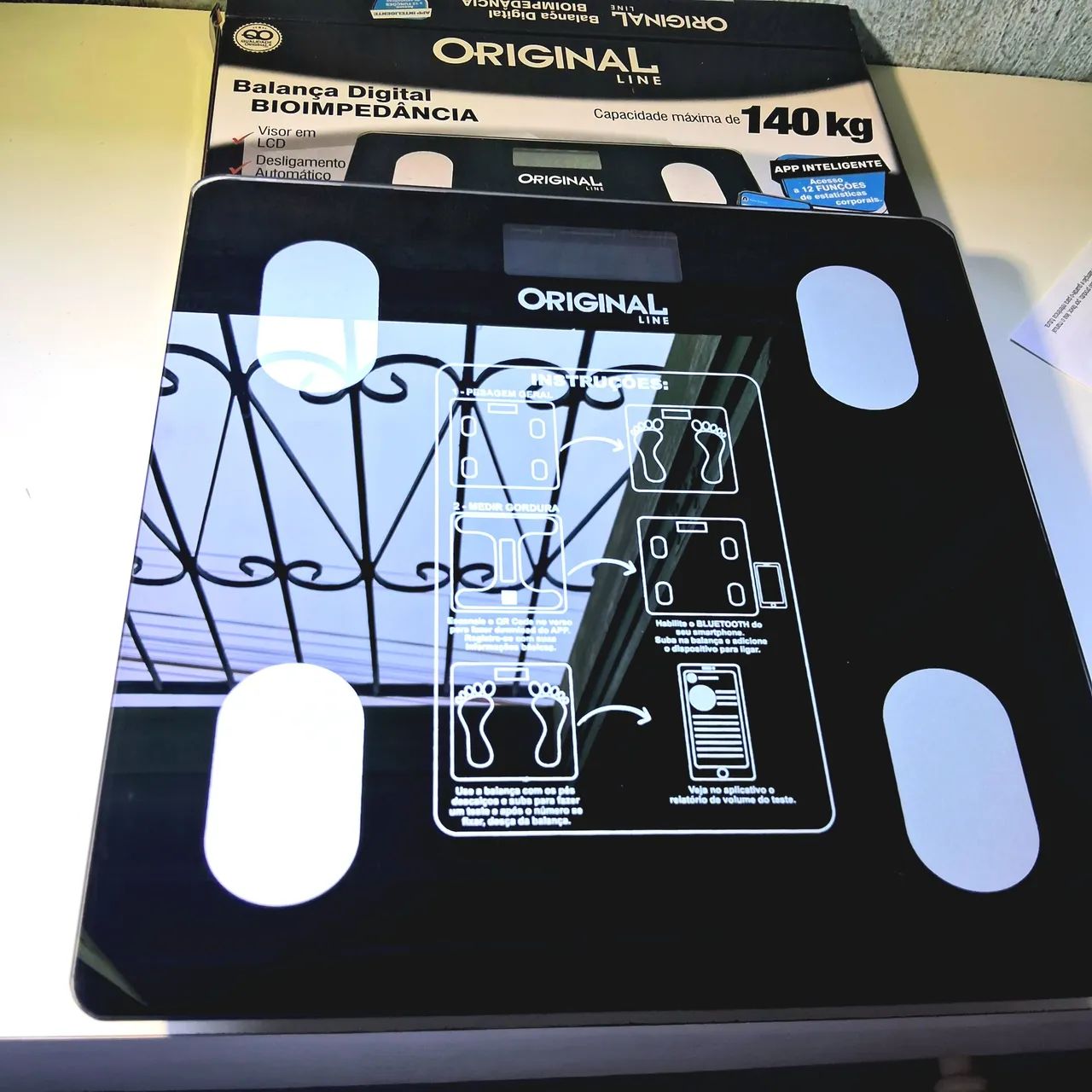 Balança Digital Bioimpedância corporal inteligente Bluetooth  - Foto 3
