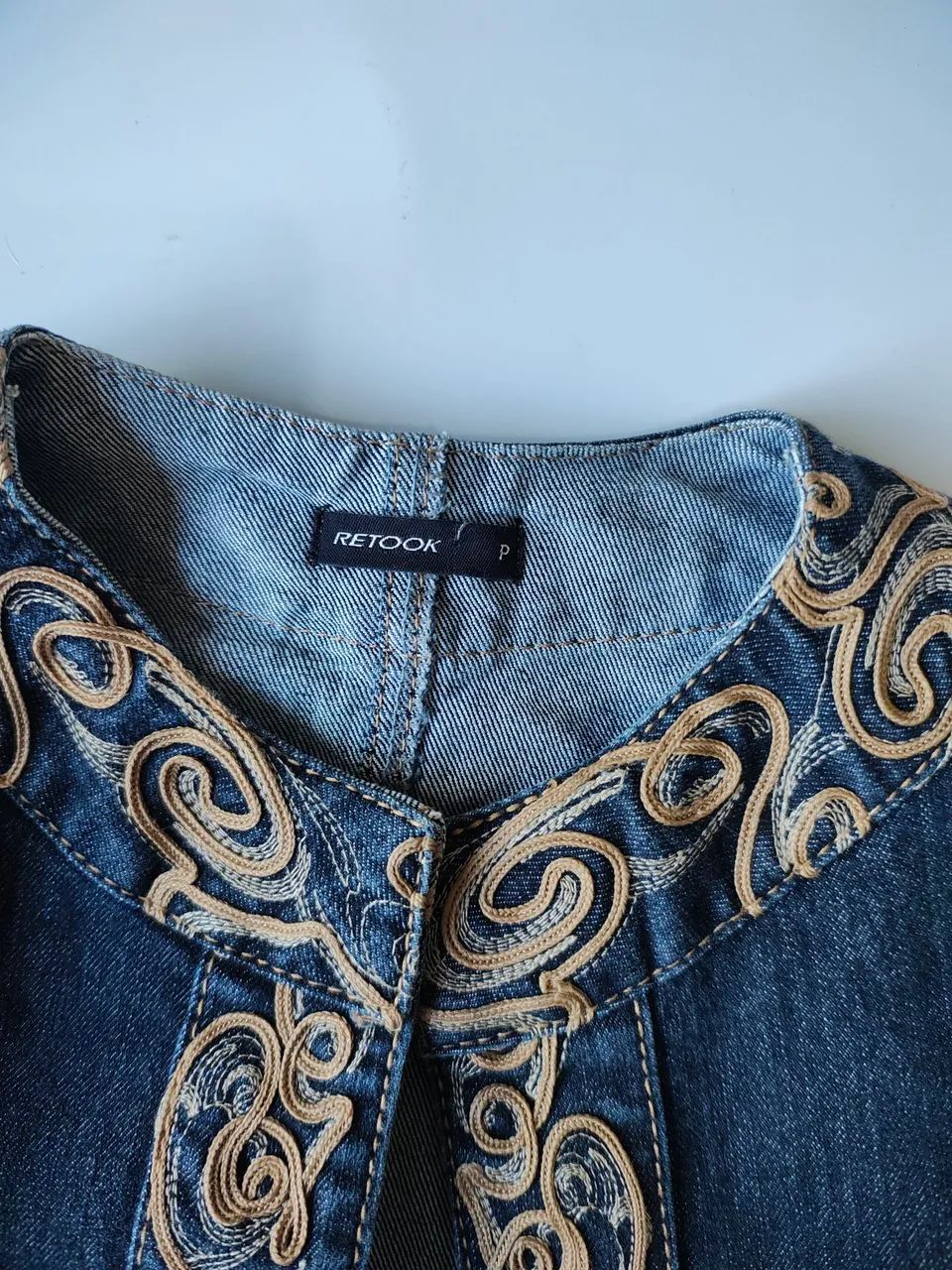Jaqueta Jeans Bordada - Foto 4