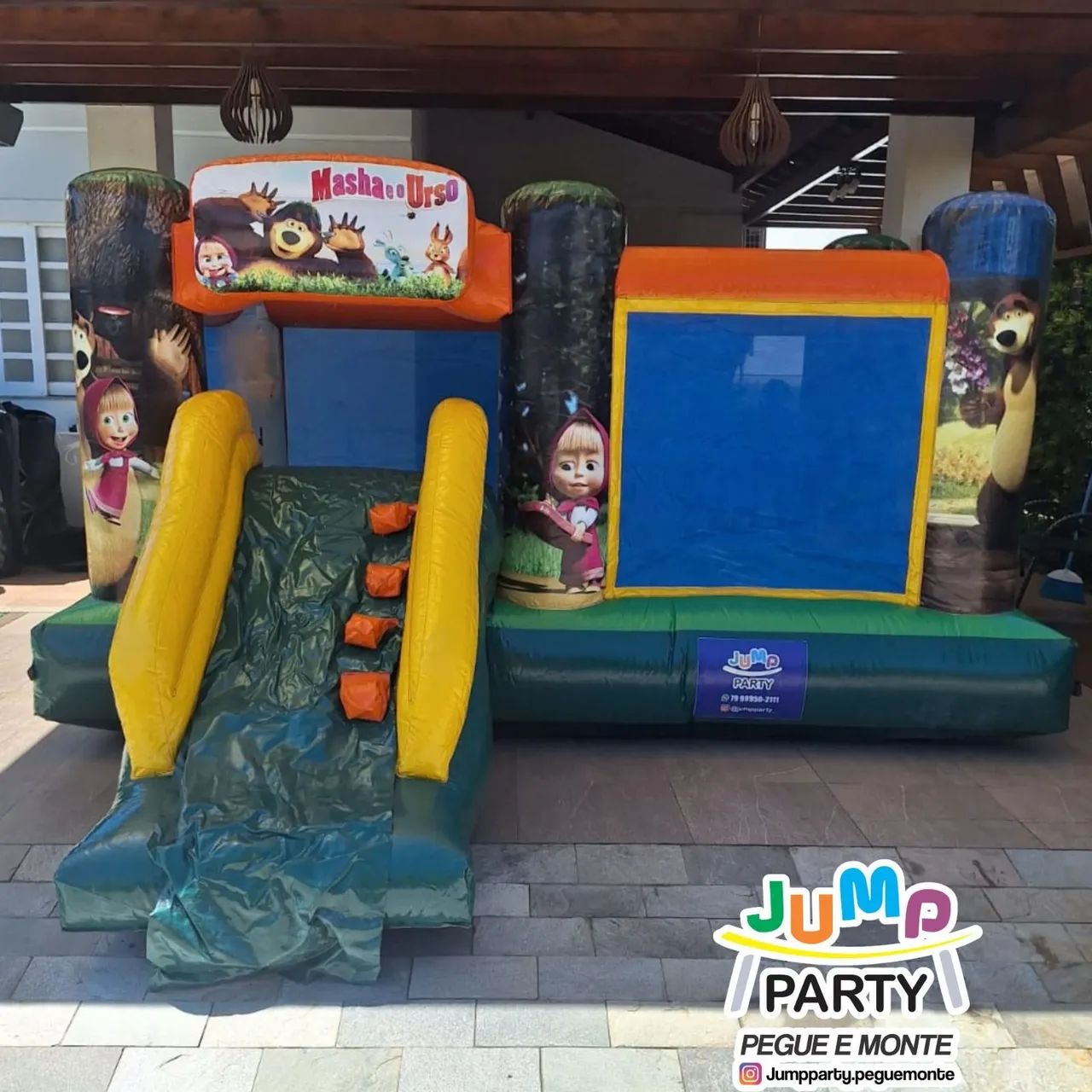 Castelo Inflável Disney Princesas ou Masha e o urso Novo - Foto 5