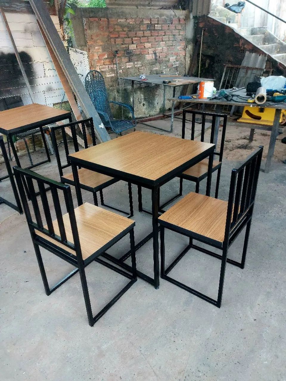 Conjunto Mesa e Cadeiras Industrial - Foto 5