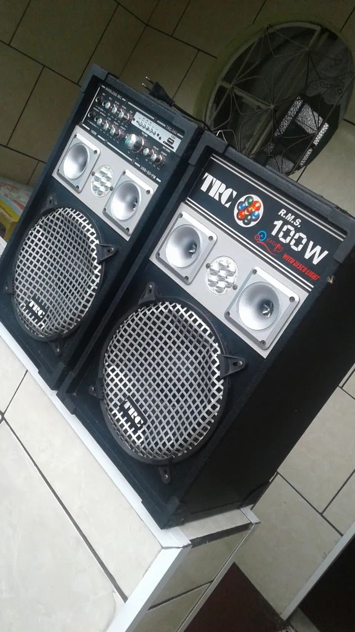 vendo par de  caixas amplificada .tudo funcionando - Foto 3