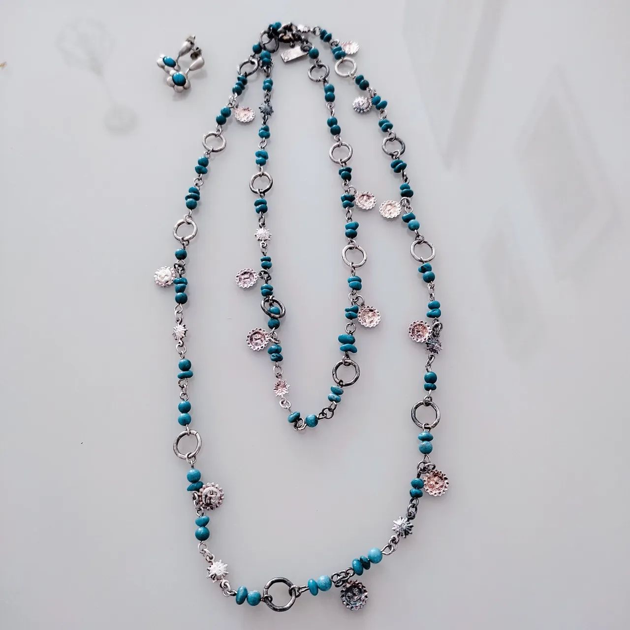 Conjunto de colar e brinco - Foto 3