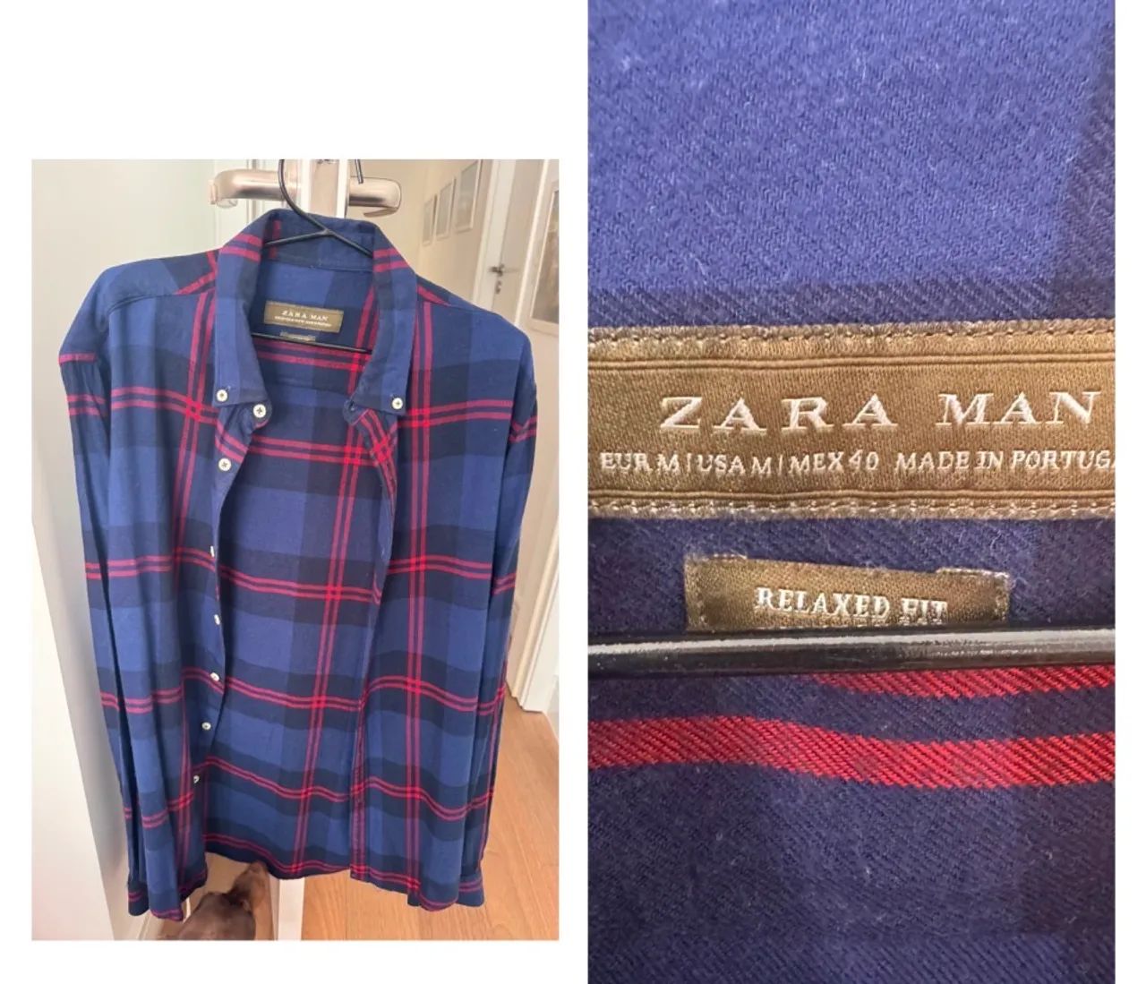 Camisa Zara xadrez masculina  - Foto 2