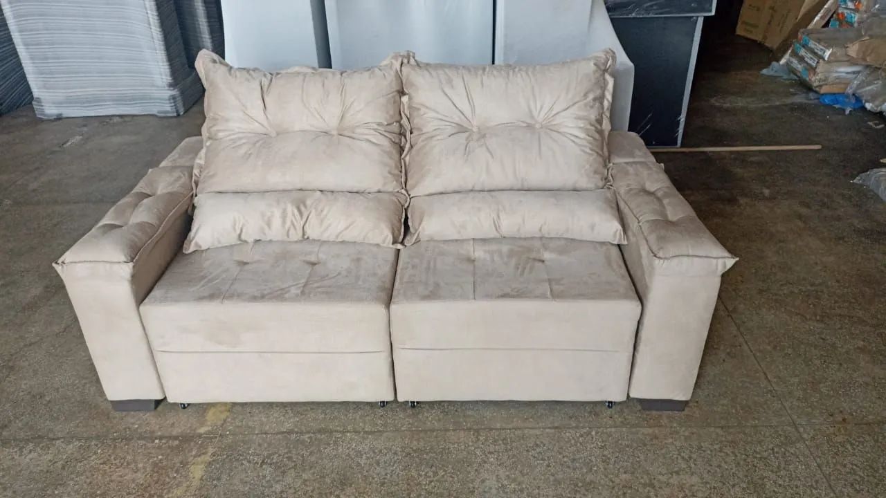 Sofá Moderno de 2 Lugares Retrátil e Reclinável  - Foto 2