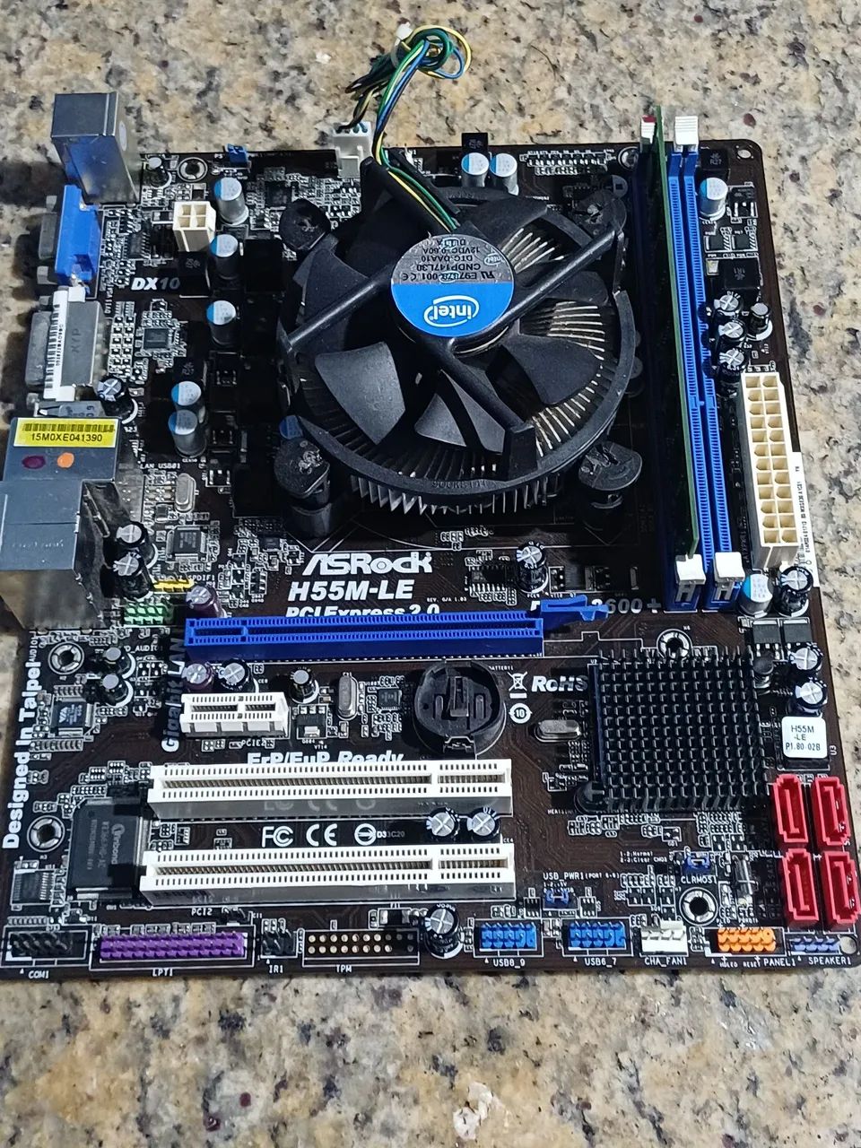 Kit placa mae ddr3,com processador i3 e 4gb de memória 