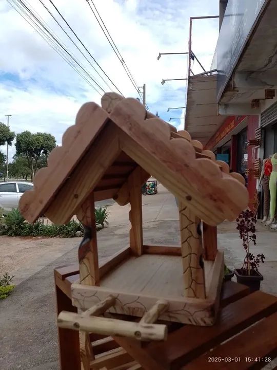Casinha Comedouro para Pássaro  - Foto 6